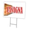 Signmission Lasagna Yard Sign & Stake outdoor plastic coroplast window, C-1824 Lasagna C-1824 Lasagna - alternate 1